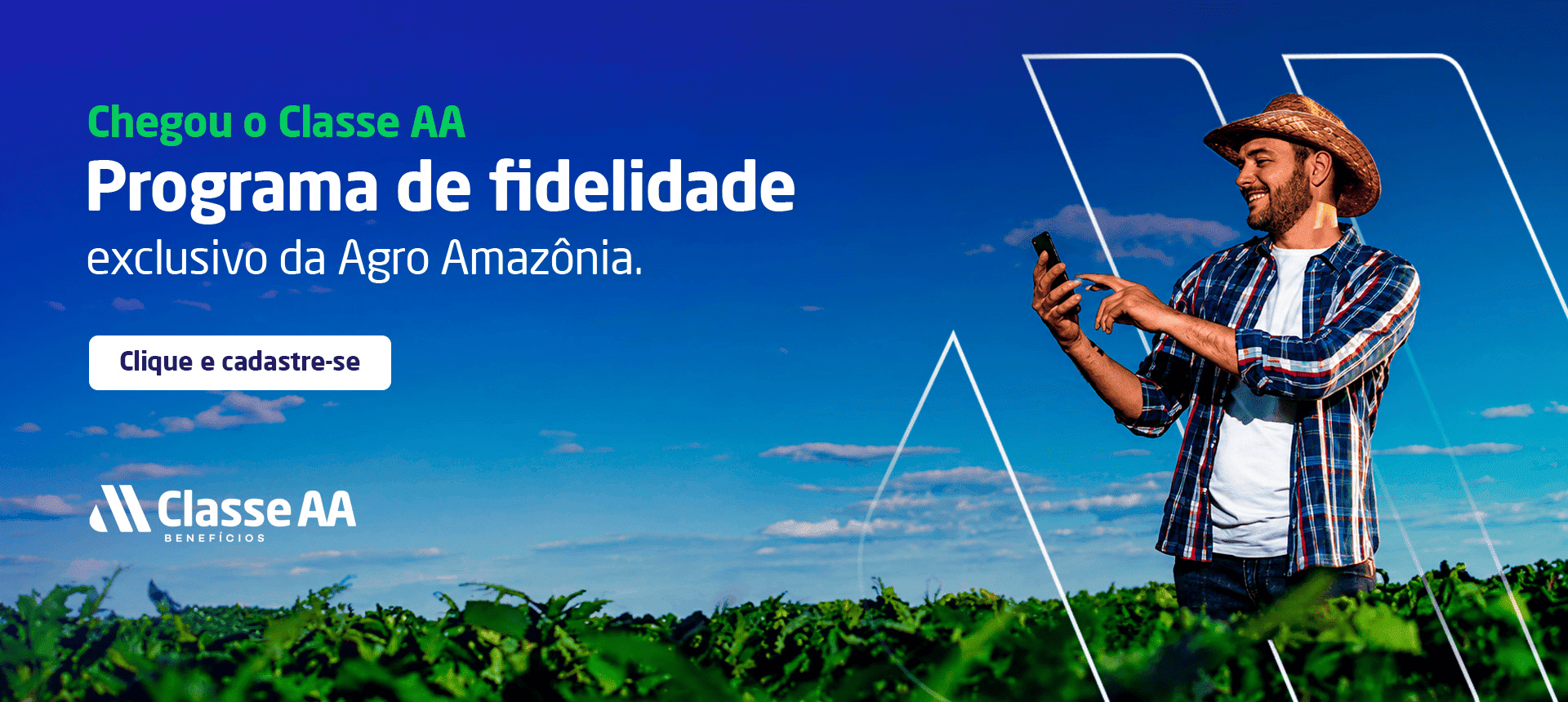 Programa de fidelidade exclusivo da Agro Amazônia.
